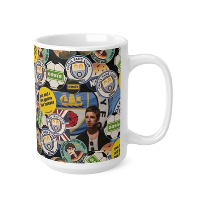 Oasis Fans Rock 'N' Roll Ceramic Coffee Mug — 11oz & 15oz