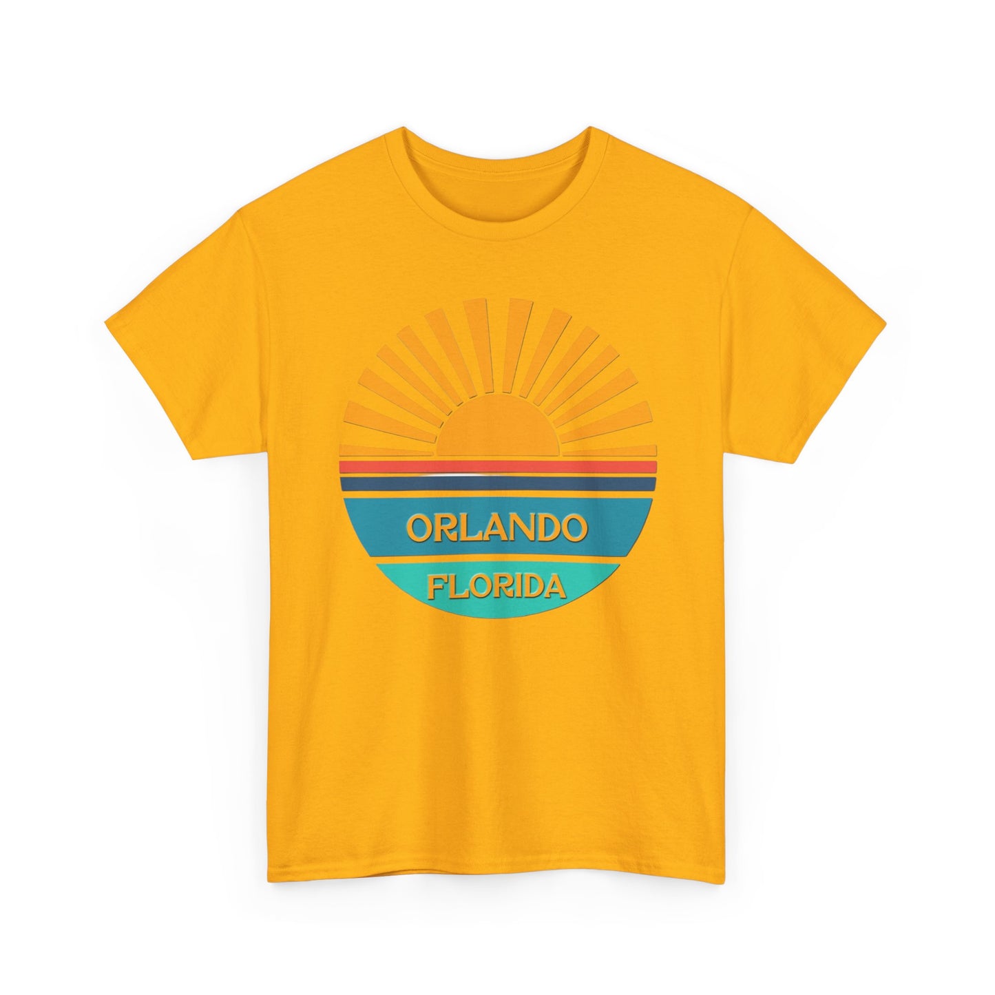Orlando Florida Sunset T-Shirt – Retro Sunburst Vacation Tee