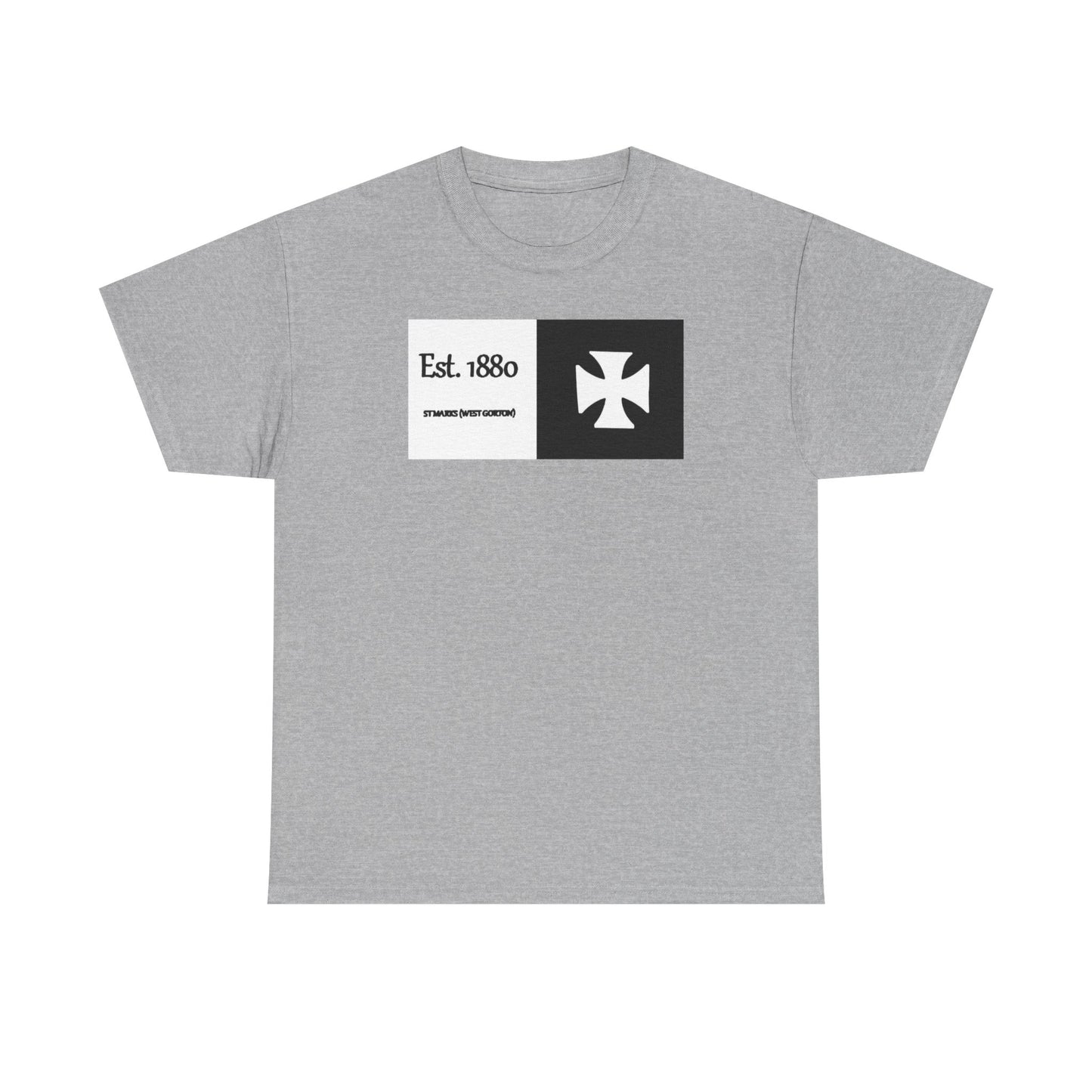 ST Mark's West Gorton (Manchester City) Est. 1880 Cross Logo T-Shirt