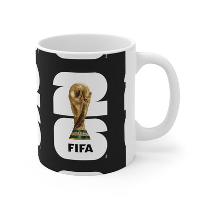 FIFA World Cup 2026 Trophy Coffee Mug — Soccer Fan Ceramic Cup (11oz & 15oz)