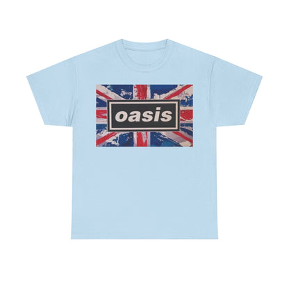 Oasis Union Jack Tee – Vintage British Band Logo T-Shirt