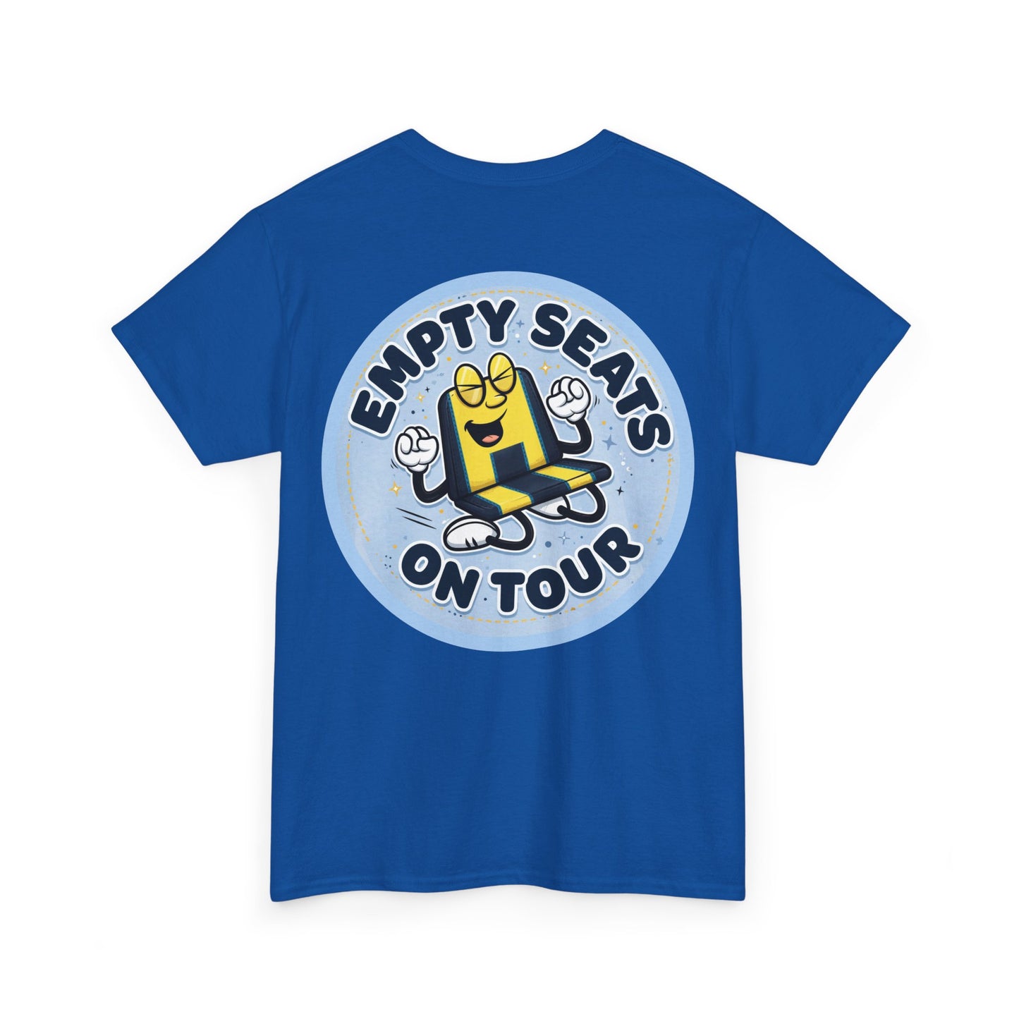 Manchester City T‑Shirt — "Empty Seats On Tour" Cartoon Seat Graphic Tee
