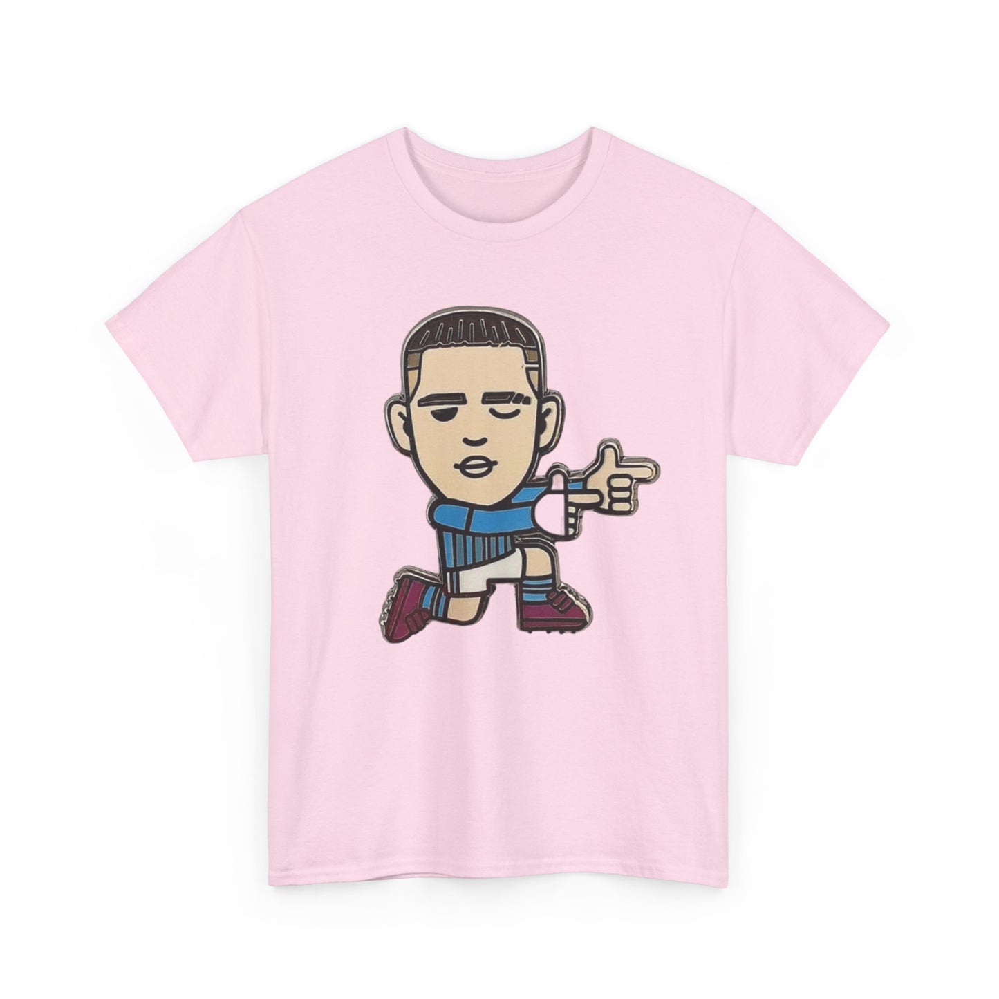 Phil Foden Cartoon Dance Pose Tee - Funky Character Graphic T-Shirt