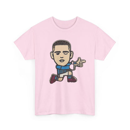 Phil Foden Cartoon Dance Pose Tee - Funky Character Graphic T-Shirt