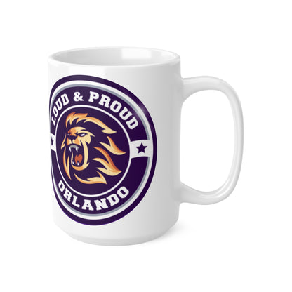 Orlando Coty Soccer Loud & Proud Lion Ceramic Coffee Mug — 11oz & 15oz