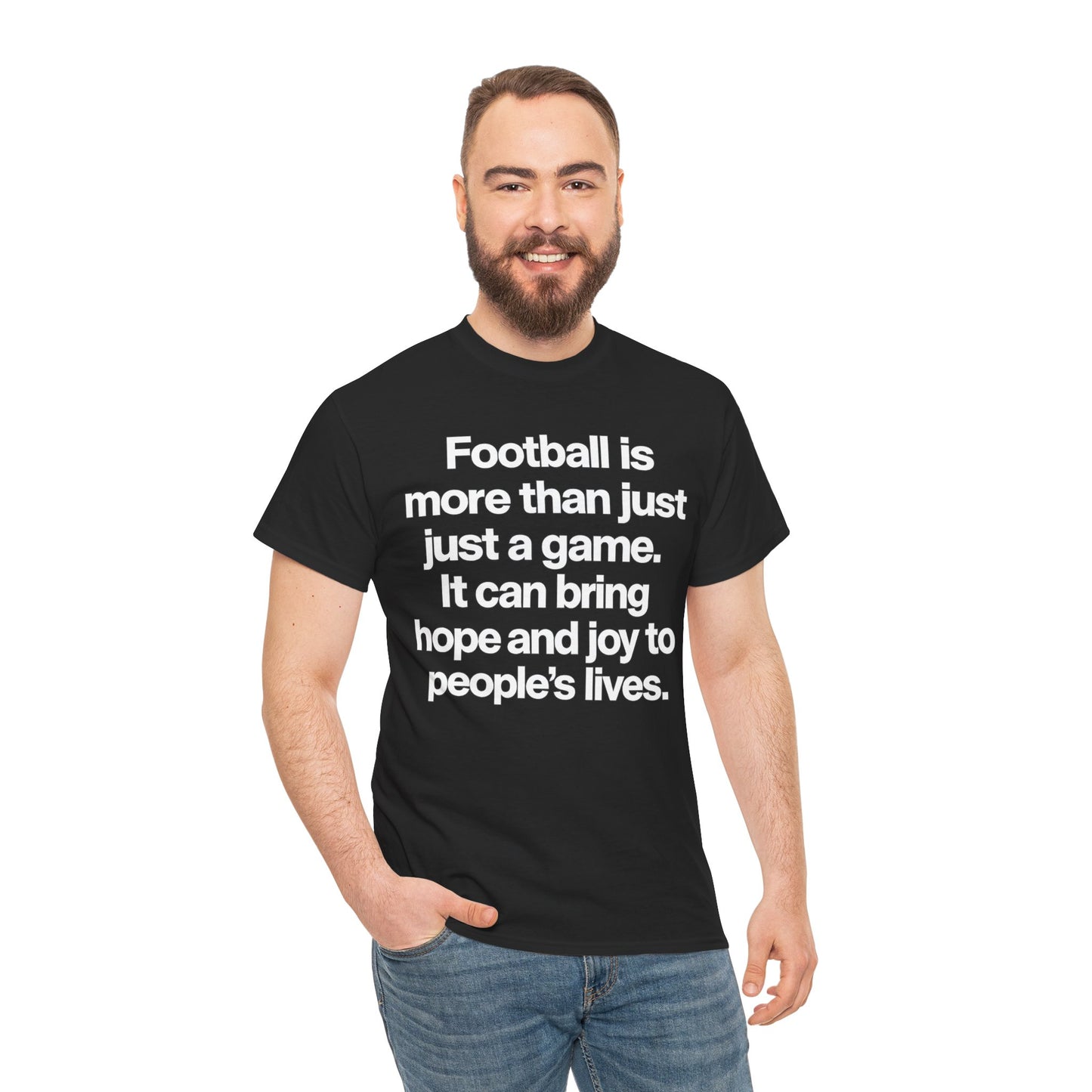 Football Is More Than Just a Game T-Shirt – Inspirational Soccer Quote Tee