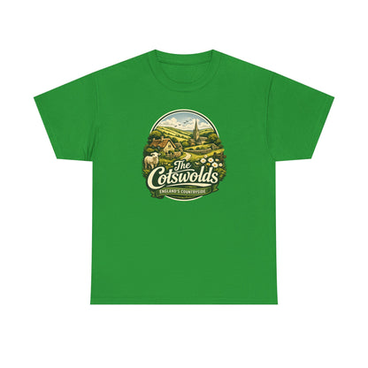 Cotswolds Vintage Landscape T‑Shirt — The Cotswolds Countryside Tee