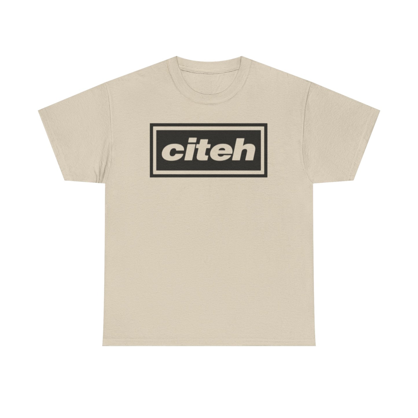 Manchester City Citeh Logo Tee — Minimalist Black Box Graphic T-Shirt