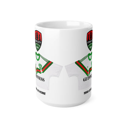 Cork City 1990-91 Home Jersey Mug — Guinness Ceramic Coffee Cup (11oz, 15oz)