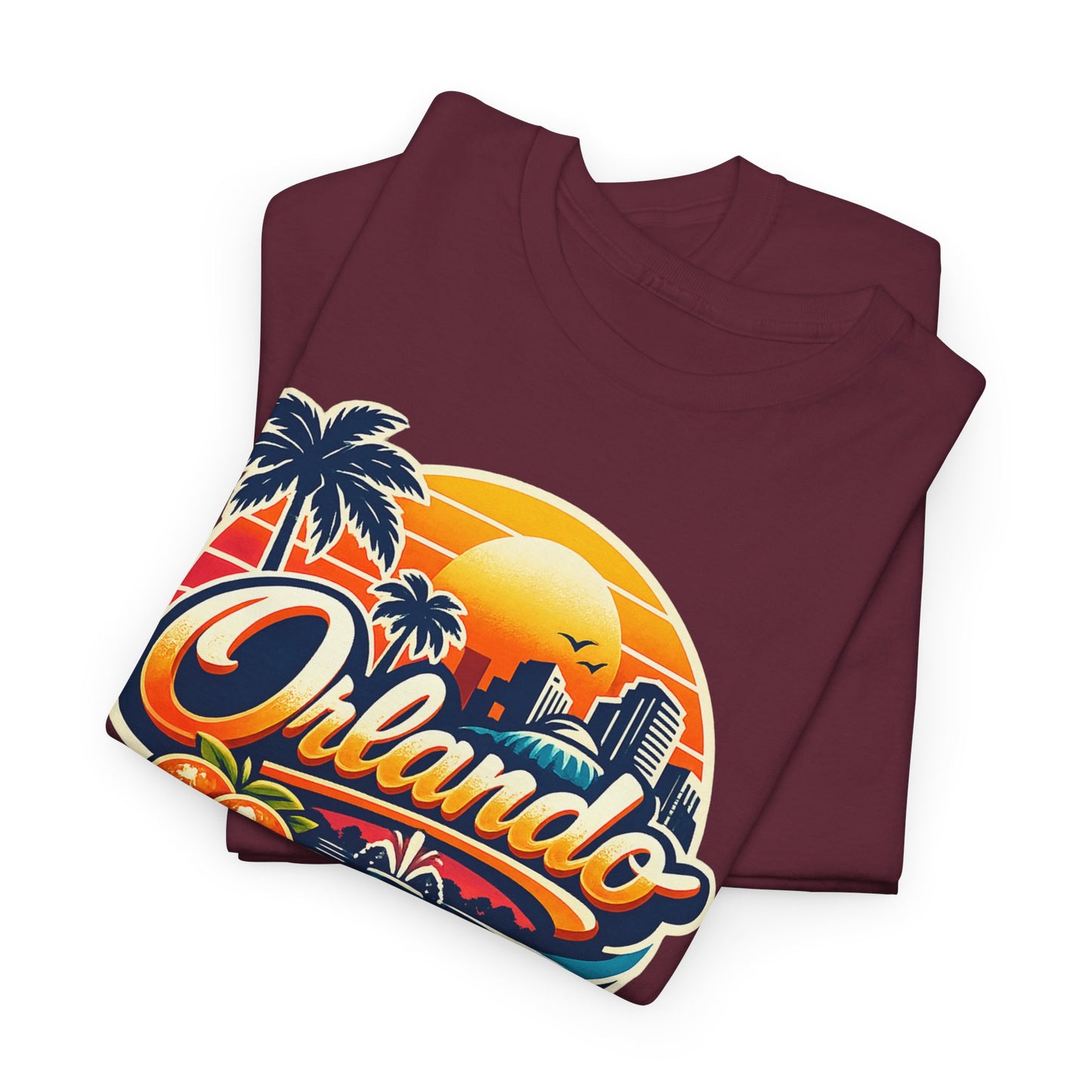 Orlando Retro Sunset T-Shirt — Vintage Florida Vacation Tee