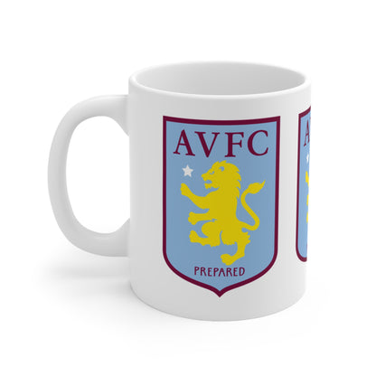 Aston VIlla Ceramic Crest Coffee Mug — 11oz & 15oz Football Fan Gift