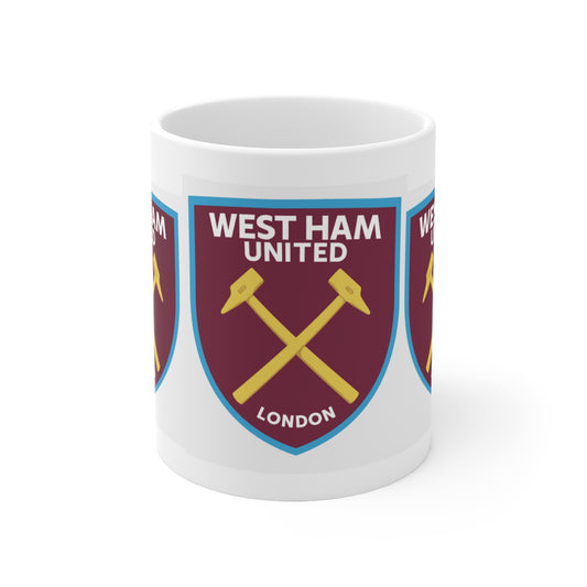 West Ham United Football Mug — Ceramic Coffee Cup (11oz & 15oz)