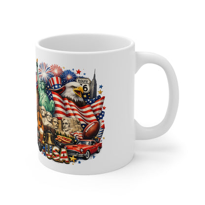 Patriotic USA Coffee Mug — 11oz & 15oz Ceramic