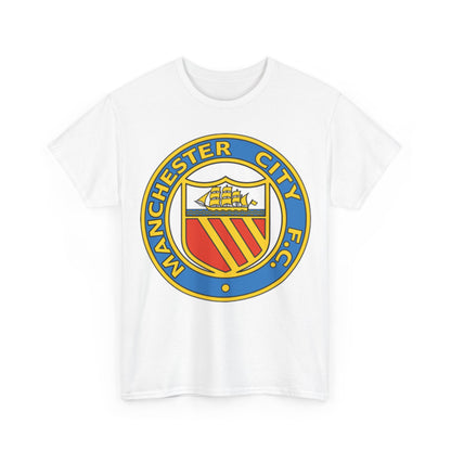 Manchester City Football Club Retro Crest T-Shirt - Retro Soccer Fan Tee