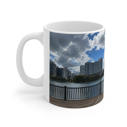 Orlando Lake Eola Waterfront Photo Mug – Scenic Lakefront Skyline Coffee Cup (11oz & 15oz)