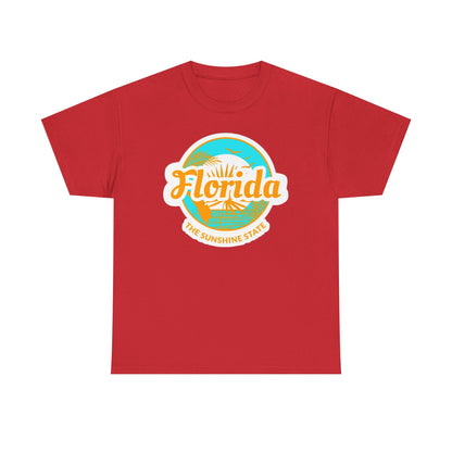Florida Sunshine State T‑Shirt – Retro Beach Logo Tee