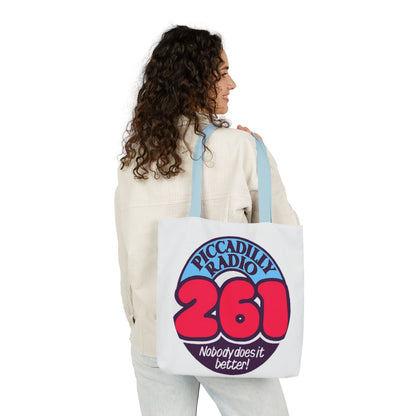 Tote Bag — Retro 'Piccadilly Radio 261' Vintage Logo Canvas Tote