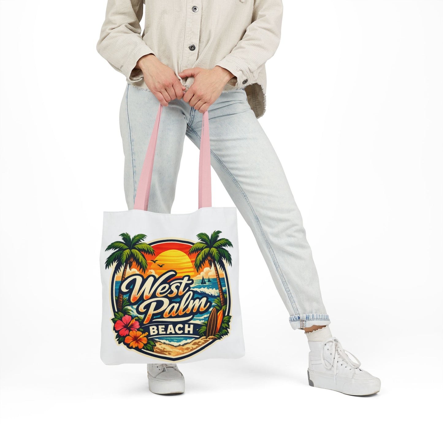 West Palm Beach Vintage Sunset Tote