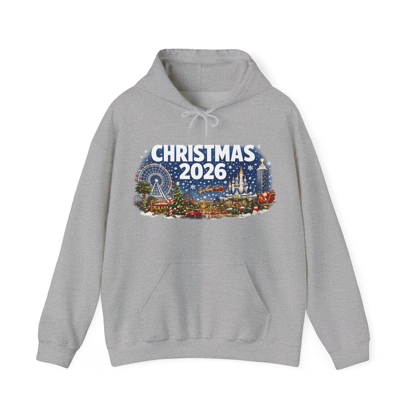 Christmas 2026 Holiday Hoodie — Festive Winter Village Sweatshirt