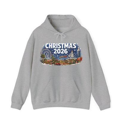 Christmas 2026 Holiday Hoodie — Festive Winter Village Sweatshirt