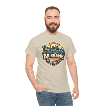 Brisbane Australia Vintage Sunset T-Shirt