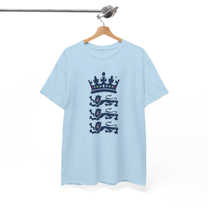 English Cricket T-Shirt — Vintage Cricket Crest Tee