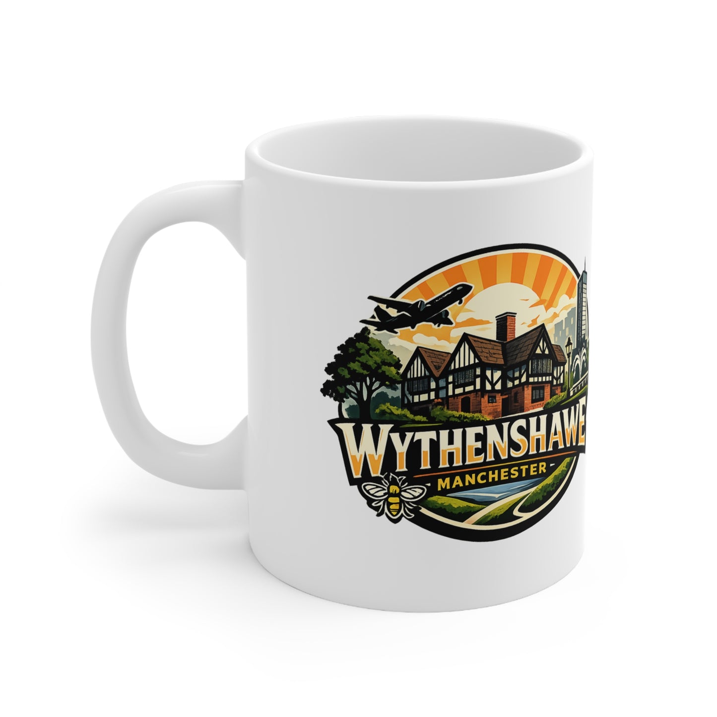 Wythenshawe Manchester Ceramic Coffee Cups, 11oz, 15oz