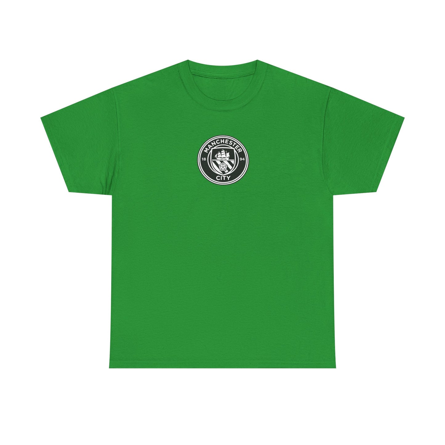 Man City Unofficial T-Shirt — Vintage Crest Logo Tee (Small Chest Emblem)