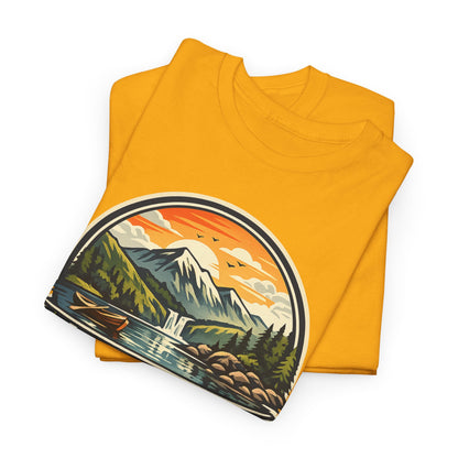 Lake District Graphic Tee — Scenic Mountain & Lake Camping Shirt