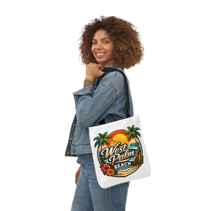 West Palm Beach Vintage Sunset Tote