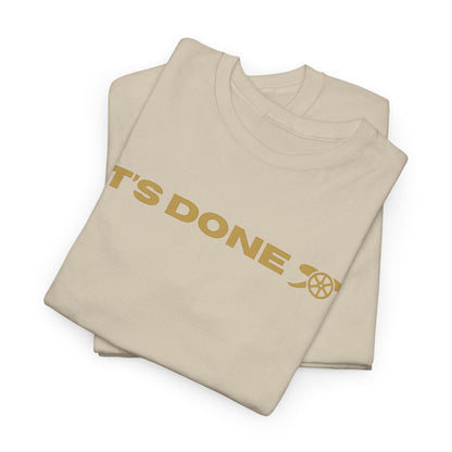 It's Done Arsenal Champions T-Shirt – Minimalist Gold Script Tee