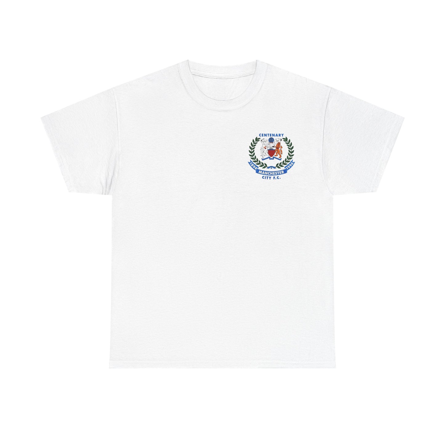 Manchester City F.C. Centenary Crest Tee — 1894–1994 Football Club Shirt