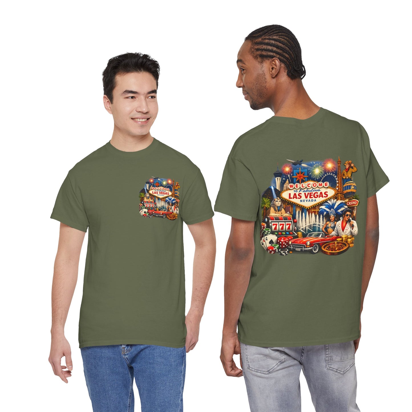 Las Vegas Vintage Collage T‑Shirt