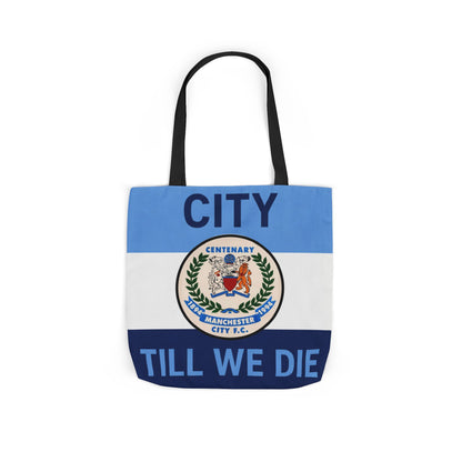 City Till We Die Canvas Tote Bag — Football Fan Flag Tote