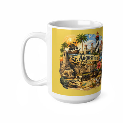 St. Augustine Florida Souvenir Mug — Vintage Coastal Travel Coffee Cup (11oz/15oz)