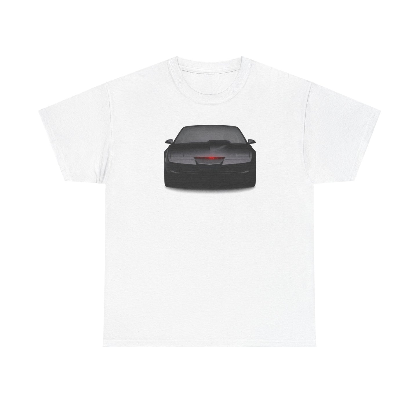 KITT-Inspired Retro Sports Car Tee — Front View Knight Rider Car Graphic Shirt