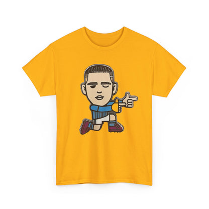 Phil Foden Cartoon Dance Pose Tee - Funky Character Graphic T-Shirt