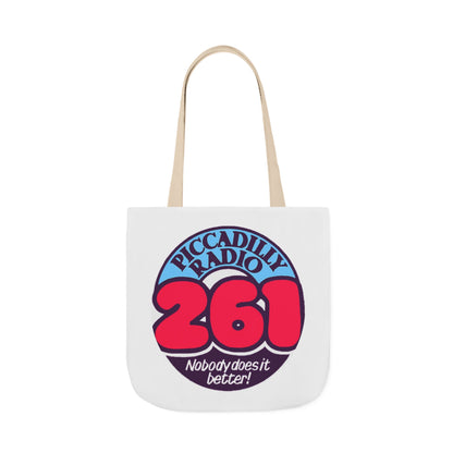 Tote Bag — Retro 'Piccadilly Radio 261' Vintage Logo Canvas Tote
