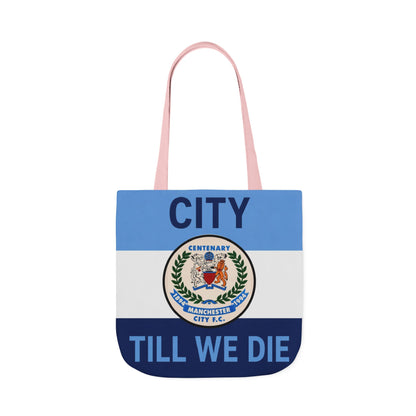 City Till We Die Canvas Tote Bag — Football Fan Flag Tote