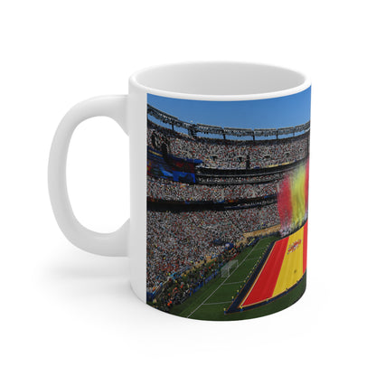 World Cup Final 2026 Stadium Ceramic Mug — National Flag Kickoff Design (11oz & 15oz)