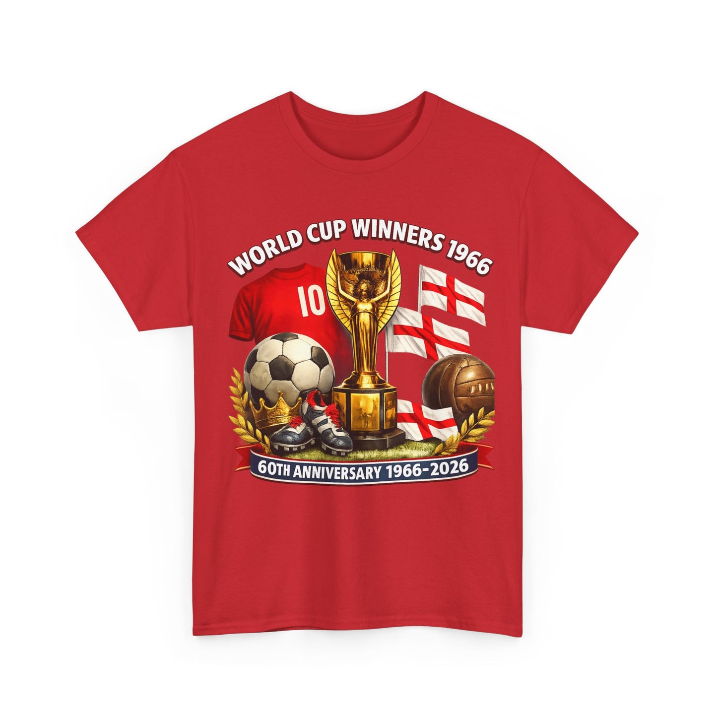 1966 World Cup Winners T‑Shirt — 60th Anniversary England Football Tribute