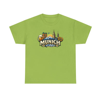 Munich Souvenir T‑Shirt — Oktoberfest Beer & Pretzel Graphic Tee