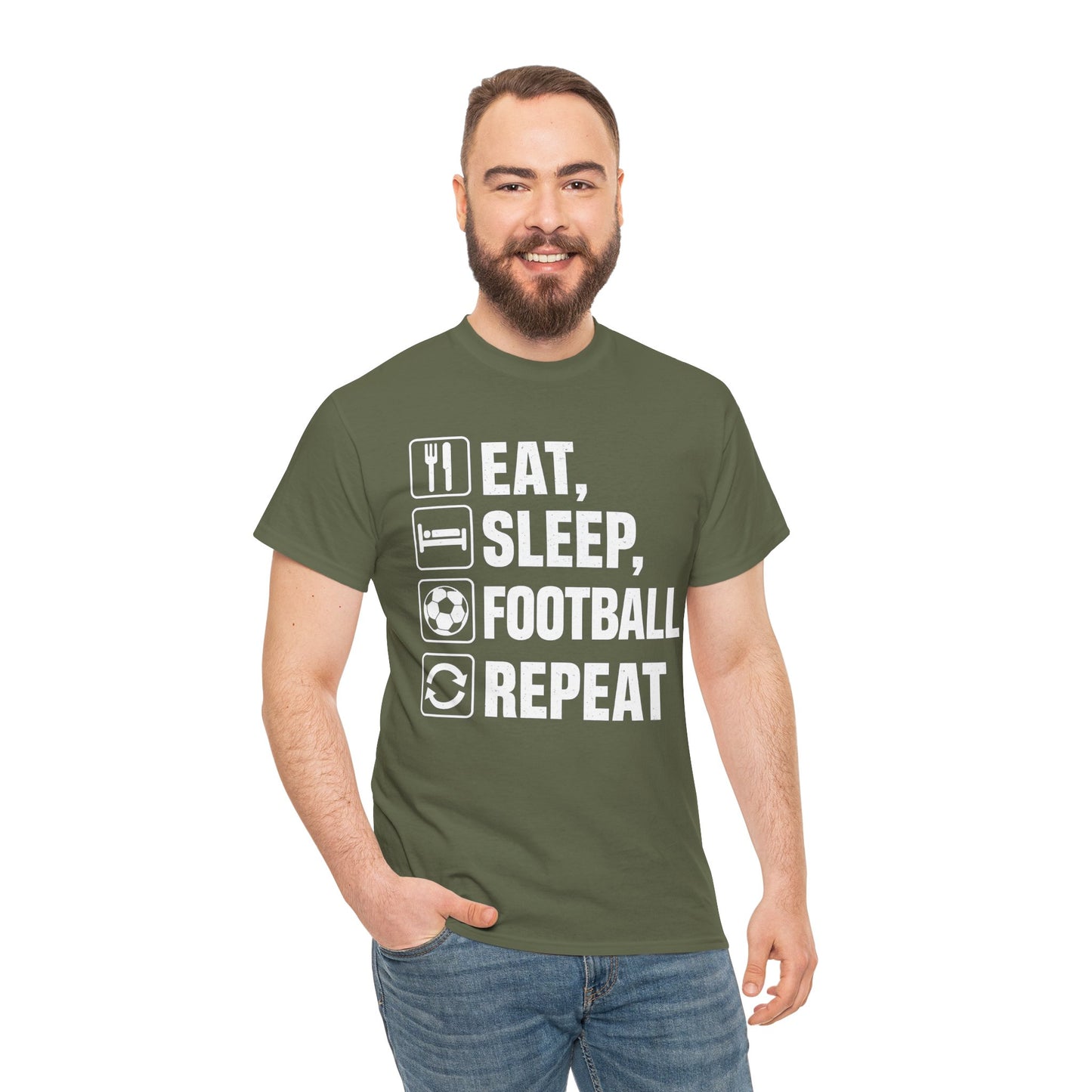 Football Eat Sleep Repeat T-Shirt