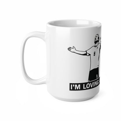 Kane & Bellingham Soccer Players 'I'm Loving Angels' Ceramic Coffee Mug — 11oz & 15oz