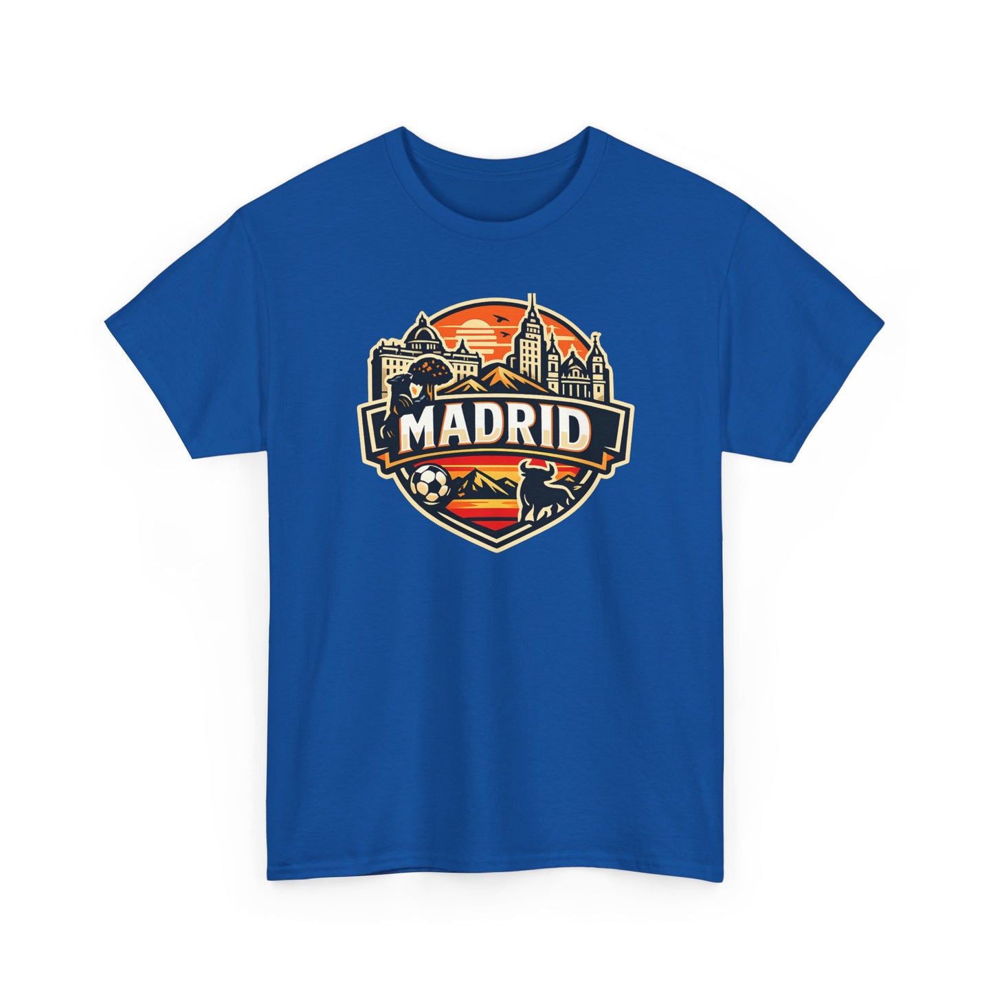 Madrid Skyline Soccer Crest T-Shirt