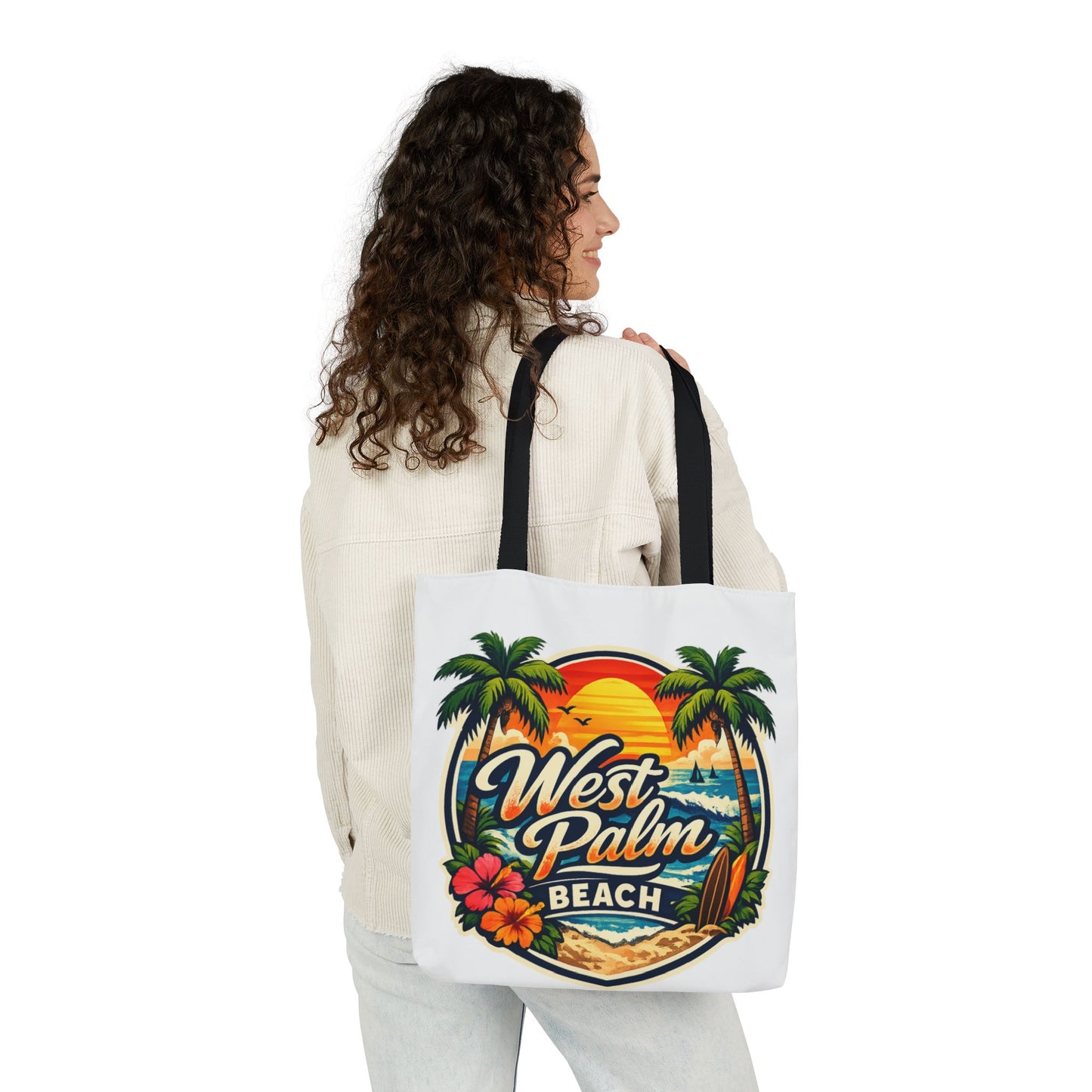 West Palm Beach Vintage Sunset Tote