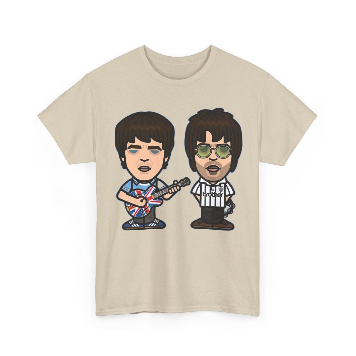 Oasis Noel & Liam Cartoon Rock Duo T-Shirt