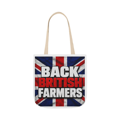 Back British Farmers Canvas Tote Bag — Union Jack Farming Support Tote