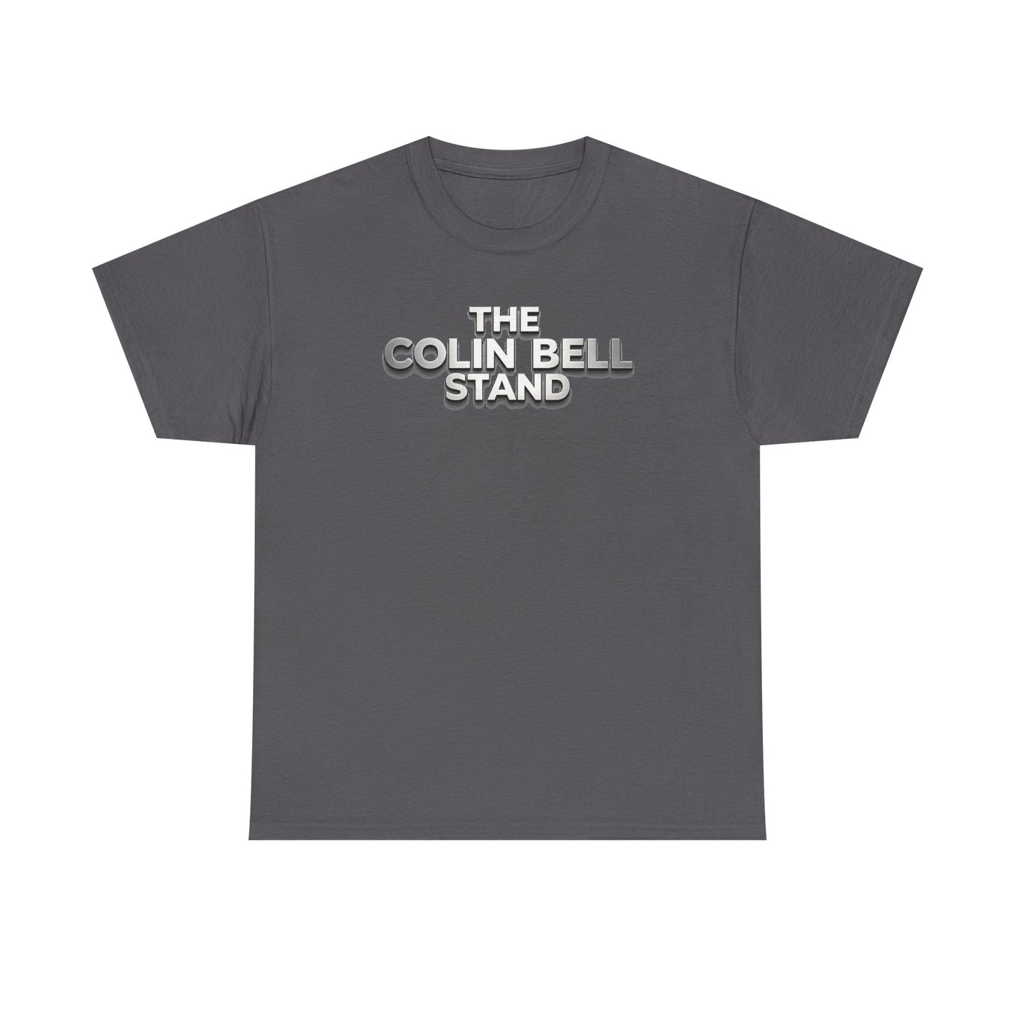 T-Shirt — “The Colin Bell Stand” Retro Chrome Text Tee