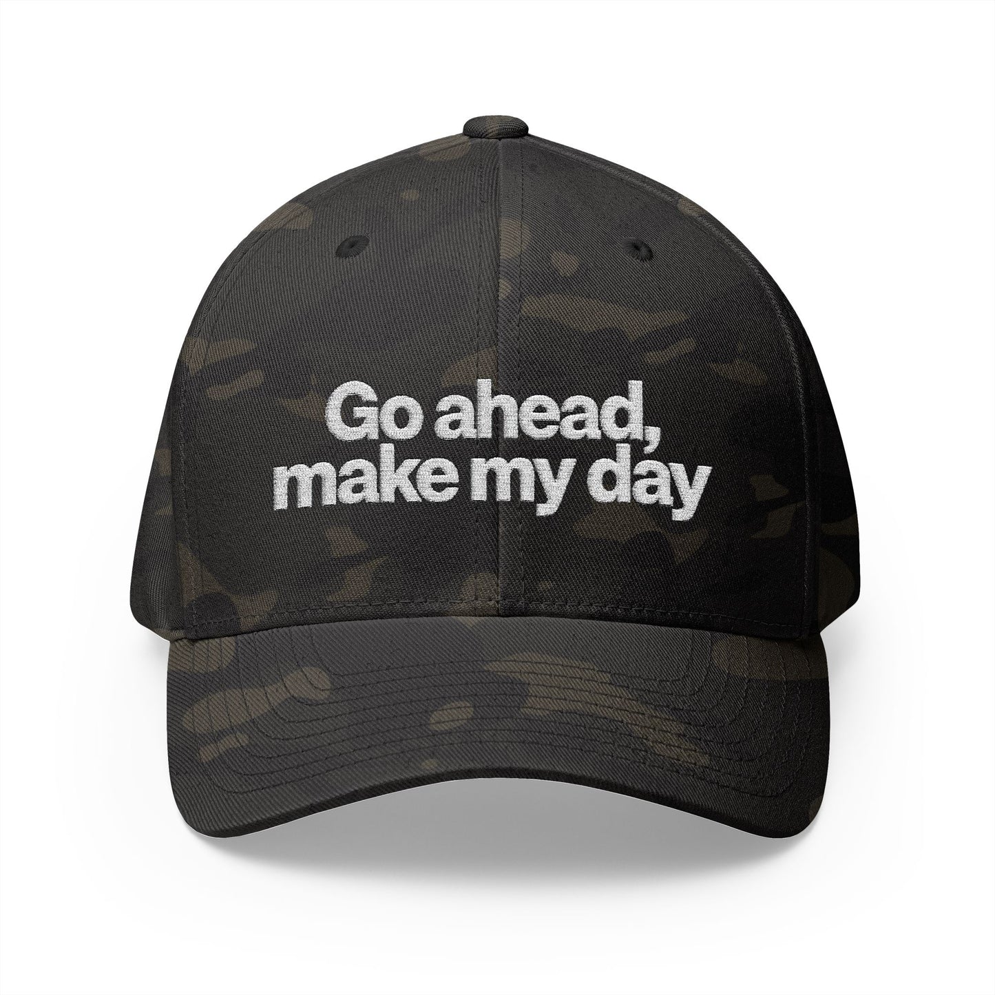 Go Ahead Make My Day Embroidered Cap — Attitude Baseball Hat